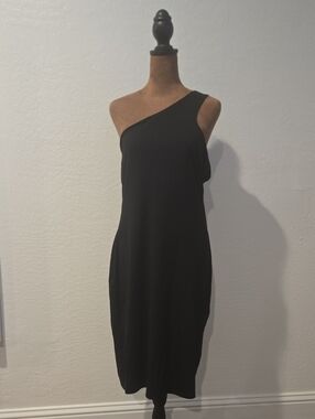 Express One-Shoulder Black Dress